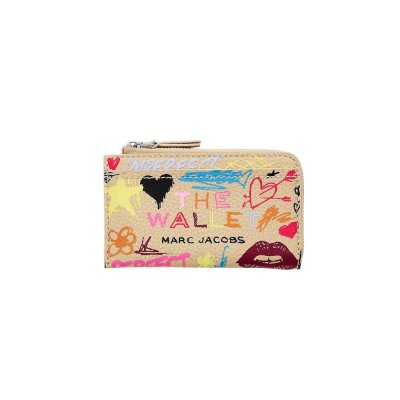 THE PUNK SCRIBBLE TOP ZIP MULTI WALLET